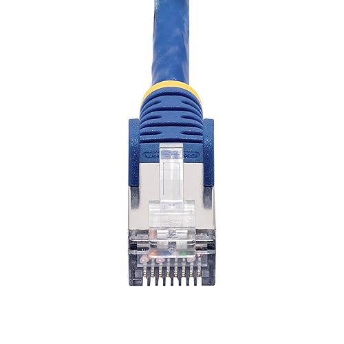 StarTech.com 10ft Blue CAT8 Ethernet Cable, Snagless RJ45, 25G/40G, 2000MHz, 100W PoE++, S/FTP, 26AWG Pure Bare Copper, LSZH