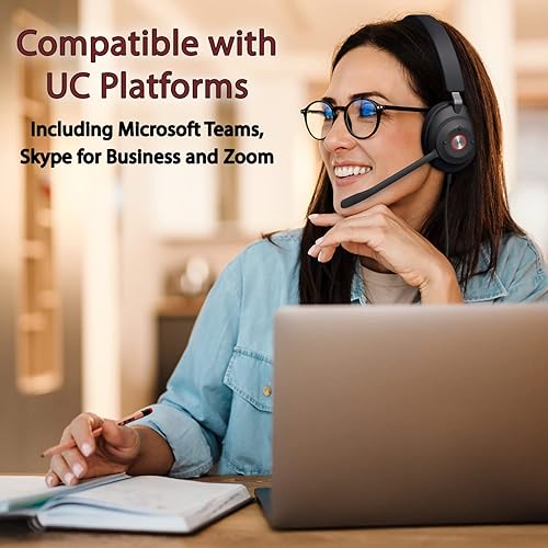 Cyber Acoustics CA Essential USB Headset (HS-2000) – Professional Headset for Calls & Music, All-Day Comfort, Integrated Ear Cup Controls, Optimized for UC Platforms