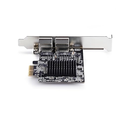 StarTech.com 2-Port 5G Gigabit PCIe Network Adapter Card, PCI Express LAN Card, Realtek RTL8126, Windows and Linux, TAA