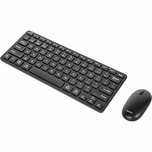 Targus Compact Keyboard and Compact Mouse Bundle, Black (AKB862 + AMB581)