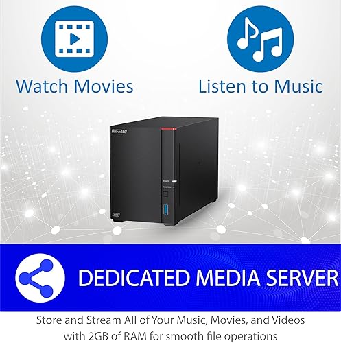 Buffalo LinkStation LS720D NAS Ethernet LAN BK LS720D1602