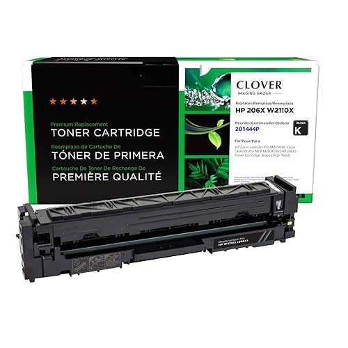 Clover Remanufactured High Yield Toner Cartridge (New Chip) Replacement for HP 206X (W2110X) | Black