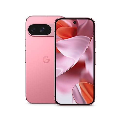 Google Pixel 9 - Unlocked Android Smartphone with Gemini, 24-Hour Battery, Advanced Camera, and 6.3 Actua Display - Peony - 128 GB Peony 128GB Phone Only