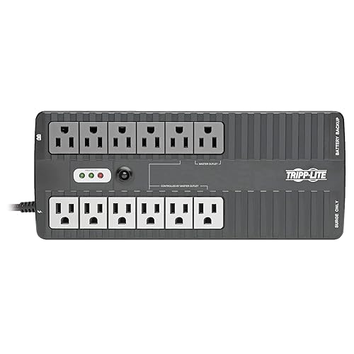 Tripp Lite 750Va 450W Ups Eco Green Battery Back Up Compact 120V USB RJ11, 12 Outlets ECO750UPS 750 VA