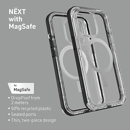 LifeProof Next Screenless Series Case for iPhone 13 (NOT Mini/Pro/Pro Max) Non-Retail Packaging - Black Crystal