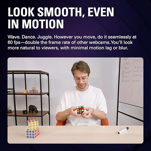 Elgato Facecam 4K - 4K60 Studio Webcam, DSLR-Like Control, Cinematic Effects, 49mm Lens Filters, HDR, Uncompressed Video, Optimized Focus Area | USB-C for PC & Mac