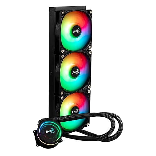 AeroCool Oasis L360 ARGB AIO Liquid CPU Cooler, TDP 300W, 360mm Radiator, Mirage Design with ARGB Lighting, 3x120mm ARGB Fans, Intel LGA 1700, 1200, 115X, 1851, 1366, AMD AM5/AM4 Sockets - Black Black AIO L360mm