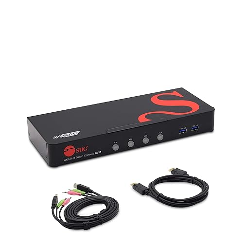 SIIG CE-DP0G11-S1 4PORT DISP PORT 1.2 KVM SWITCH