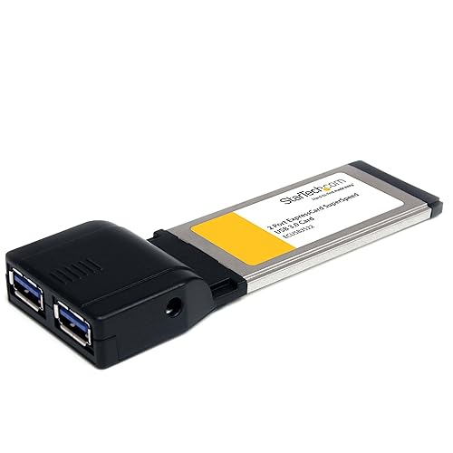StarTech.com ECUSB3S22 2 Port ExpressCard SuperSpeed USB 3.0 Card Adapter Blue 0.47 (12 mm) x 1.57 (40 mm) x 4.53 (115 mm)