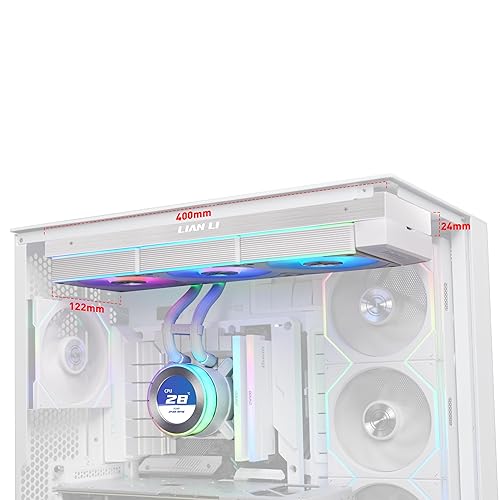Lian Li Hydroshift II 360 CL RGB Liquid CPU Cooler - 360mm AIO - 3X 120 RGB Fans - 2.1” IPS LCD Screen - 3 Control Mode - Flexible Tubes Clamp - LGA 1851/1700, AMD AM5/AM4 - White (HS2LCD36RW) 360 CL White