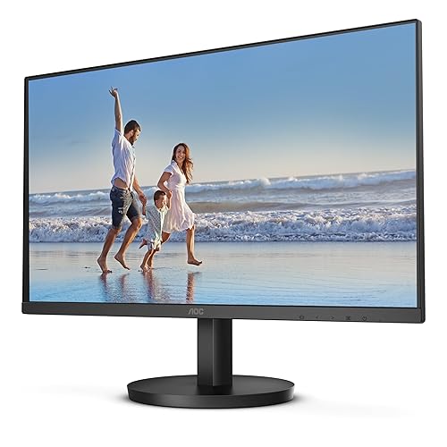 AOC 24B3HM 24 Class Full HD 75Hz Monitor, AMD FreeSync, HDR Mode, for Home and Office, HDMI, VGA, LowBlue, VESA 24 FHD | 75HZ with VESA mounting