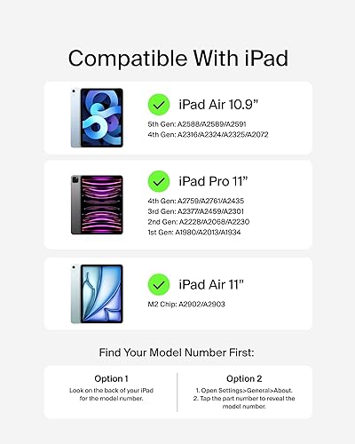 Belkin Everyday Keyboard Case w/Cradle, Backlit Bluetooth Keyboard, Multi-Gesture Controls, Magnetic Apple Pencil Storage Compatibility, & Multimedia Keys for iPad Air 10.9 & iPad Pro 11 - Black