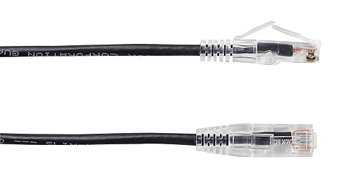 BLACK BOX C6PC28-BK-02 CAT6 250-MHZ STRANDED ETHERNET PATCH CABLE - UNSHIELDED (UTP), CM PVC, SNAGLESS