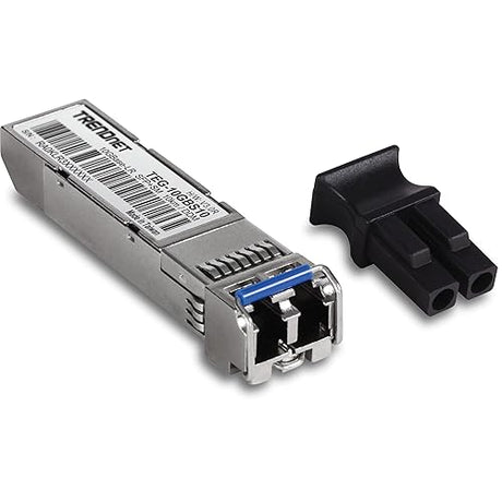 TRENDnet SFP to RJ45 10GBASE-LR SFP+ Single Mode LC Module, TEG-10GBS10, Up to 10 km (6.2 Miles), Hot Pluggable SFP Transceiver, Duplex LC Connector, 1310nm, 3.3V Power Supply, Lifetime Protection 10KM 10G