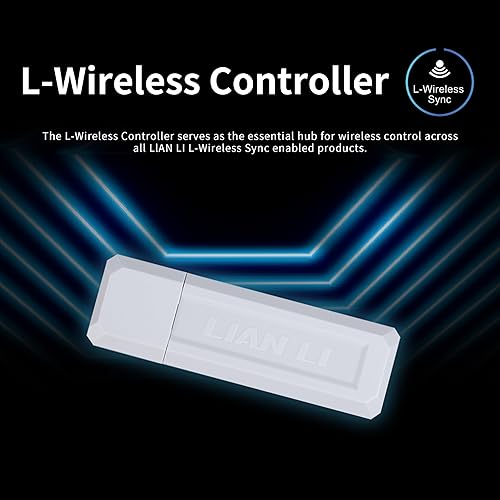 Lian Li UNI Fan SL Wireless & Strimer Wireless Controller with PWM SATA Cable - White(RF-T-W) RF-T-W.01(White)
