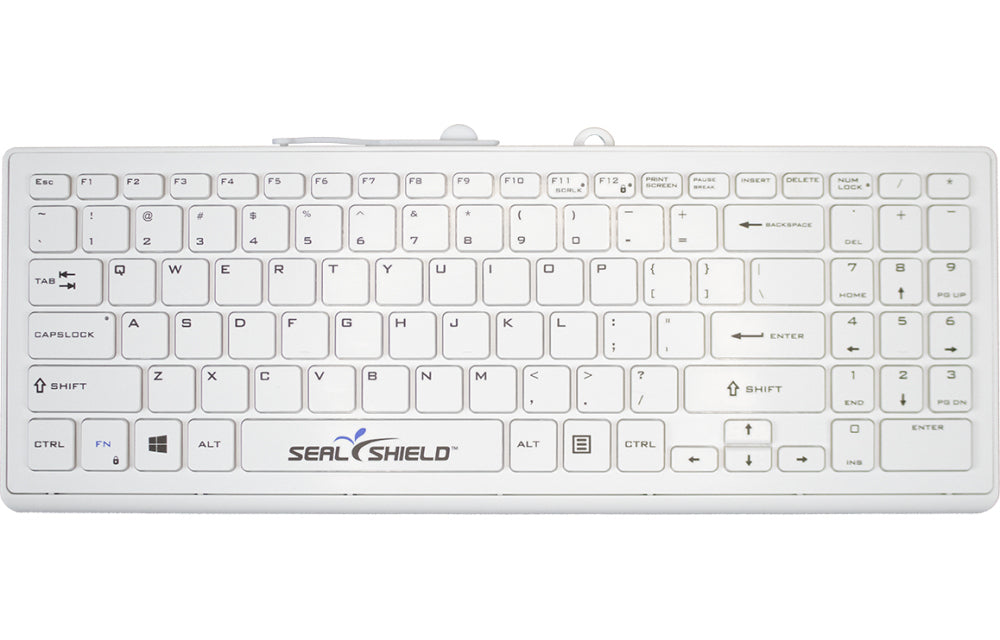 Seal Shield Cleanwipe Pro Waterproof Keyboard White SSWKSV101PR