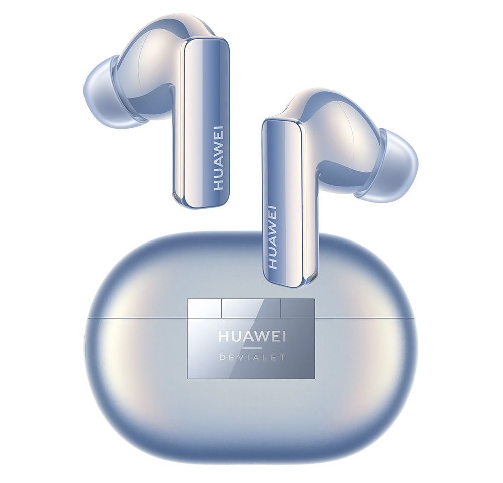 HUAWEI FreeBuds Pro 2, Hi-Res Dual Sound System, 3 mic Intelligent ANC (up to 47dB), Crystal Clear Call with Bone Sensor, Triple Adaptive EQ, Compatible with Android & iOS, Silver Blue