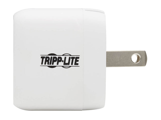 Compact USB-C Wall Charger - 18W PD Charging, GaN Technology, USB-C to Lightning Cable, White