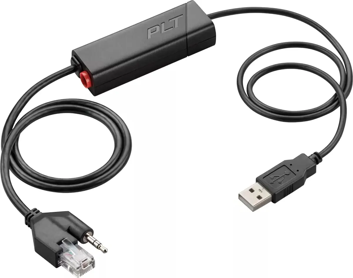 HP Poly APU-76 Electronic Hook Switch Adapter for Headset - TAA Compliant 85R00AA