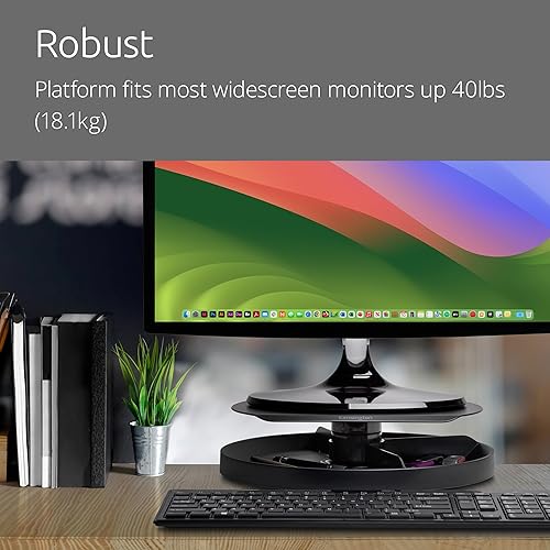 Kensington Smart Fit Spin2 Monitor Stand - Black (K52787WW)