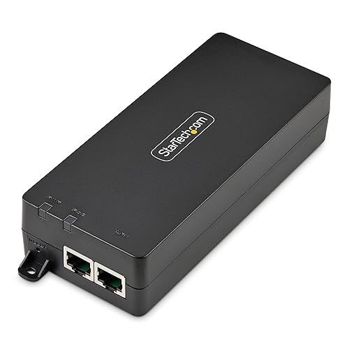 StarTech.com 1-Port 10Gbps PoE++ Injector, 90W, 2.5/5/10G Ethernet/10/100/1000Mbps, PoE++ (802.3af/802.3at/802.3bt)