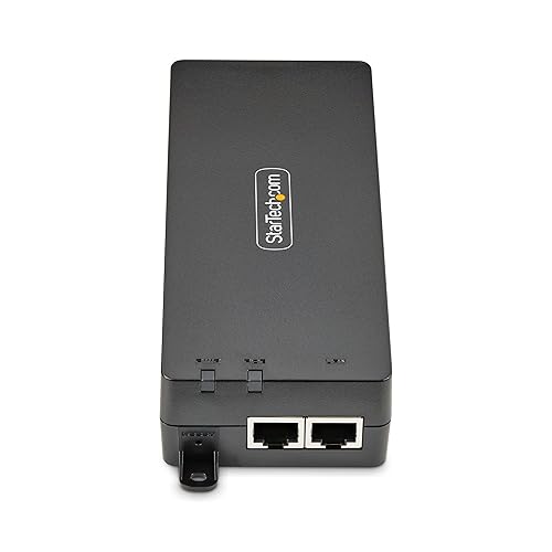StarTech.com 1-Port 10Gbps PoE++ Injector, 90W, 2.5/5/10G Ethernet/10/100/1000Mbps, PoE++ (802.3af/802.3at/802.3bt)