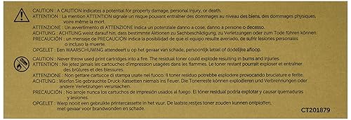 Dell W8D60 Toner Cartridge C3760N/C3760DN/C3765DNF Color Laser Printer, Black, 1 Size