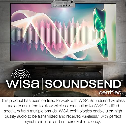 Optoma UHZ35 Projector - 4K UHD Laser Projector for Home Theater and Gaming | High Brightness 3500 Lumens, Compact, HDMI eARC, Lightning Fast Games 1080p 240Hz at 4.4ms and 4K 60Hz at 17ms UHZ35 (Latest, Laser, Long Throw)