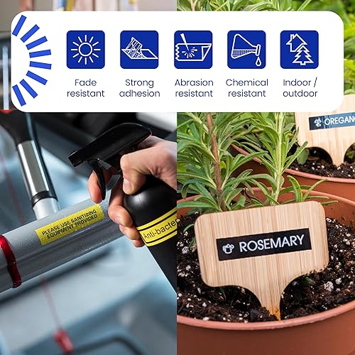 Brother Genuine TZe-651 Black on Yellow Laminated Tape for TZe-Compatible P-Touch Label Makers, 24 mm Wide x 8 m Long