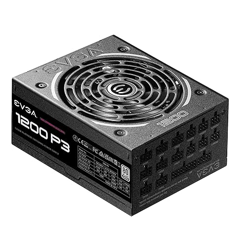 EVGA Supernova 1200 P3, 80 Plus Platinum 1200W, Fully Modular, Eco Mode with FDB Fan, Includes Free Power On Self Tester, Compact 180mm Size, Power Supply 220-P3-1200-X1
