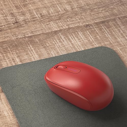 Incase Wireless Mobile Mouse 1850 – Designed by Microsoft – Compact, Comfortable, Right/Left Hand Use, 6-Month Battery Life, Nano Transceiver, Works with Mac/Windows 8/10/11 (Flame Red)