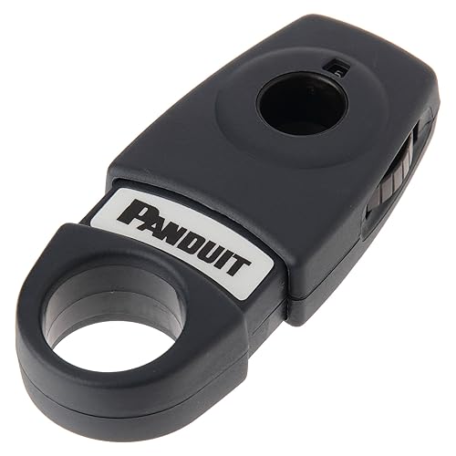 Panduit CJAST Adjustable Single-Handed Cable Jacket Stripping Tool, Black