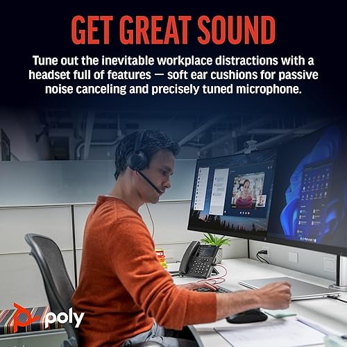Poly Blackwire 5220 Stereo USB-C Headset + 3.5mm Plug + USB-C/A Adapter