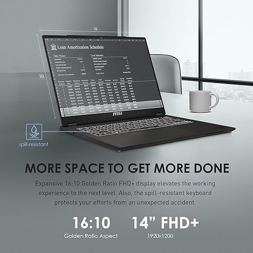 MSI COM1413002 14 I5-13420H/16/512/W11P/3YER Laptop