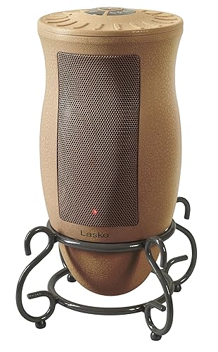 Lasko Designer Series Ceramic Space Heater-Features Oscillation, Remote, and Built-in Timer, Beige Beige Heater