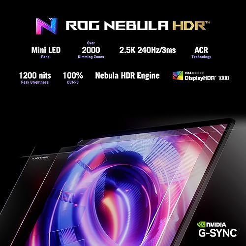 ASUS ROG Strix SCAR 16 (2025) Gaming Laptop, 16” ROG Nebula HDR 16:10 2.5K 240Hz/3ms, NVIDIA GeForce RTX 5090, Intel Core Ultra 9 275HX, 32GB DDR5, 2TB PCIe Gen 4 SSD, Wi-Fi 7, Win 11 Pro, G635LX-XS97