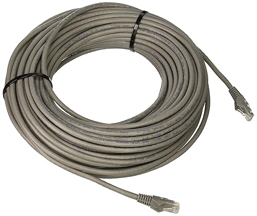 Tripp Lite Cat6 Gigabit Plenum-Rated Snagless Molded Patch Cable (RJ45 M/M) - Gray, 100-ft.(N201-100-GY-P) 100 ft.