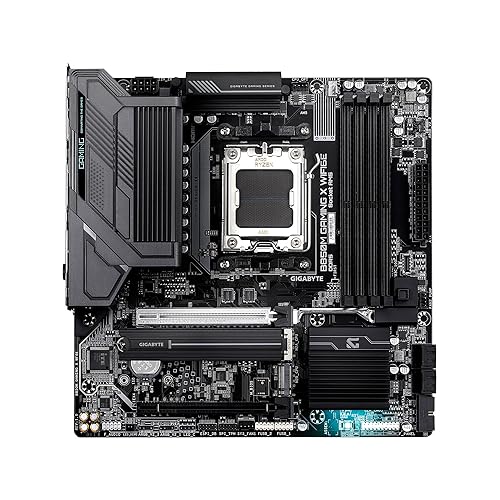 GIGABYTE B850M Gaming X WIFI6E AMD AM5 LGA 1718 Motherboard, mATX, DDR5, 2X M.2, PCIe 5.0, USB-C, WIFI6E, 2.5GbE LAN, EZ-Latch, 5-Year Warranty