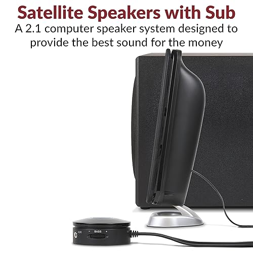 3pc 3.55mm 46w High Powered PC Satellite Speaker Syst 26w Subw