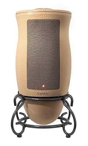 Lasko Designer Series Ceramic Space Heater-Features Oscillation, Remote, and Built-in Timer, Beige Beige Heater