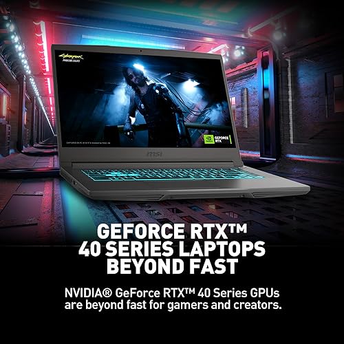 MSI Thin A15 15.6” 144Hz FHD Gaming Laptop: Ryzen 7-7735HS, NVIDIA Geforce RTX 4050, 16GB DDR5, 512GB NVMe SSD, Cooler Boost 5, Win 11: Black B7VE-214US Ryzen 7 RTX 4050 15.6