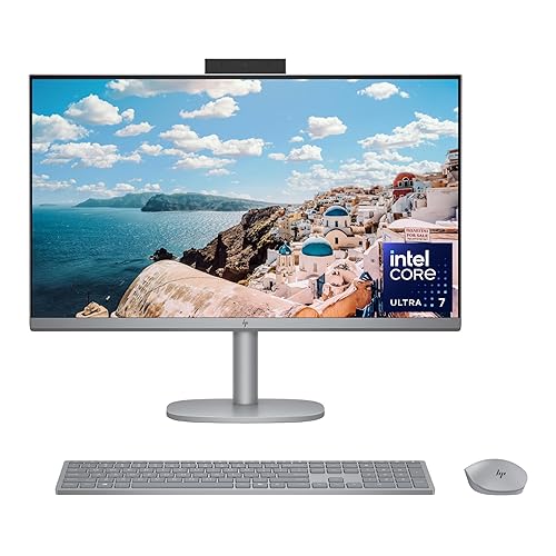 HP OmniStudio X 27 FHD Touch Screen All-in-One Desktop Intel Core U7-155H 16GB RAM 1TB SSD Meteor Silver (Renewed)