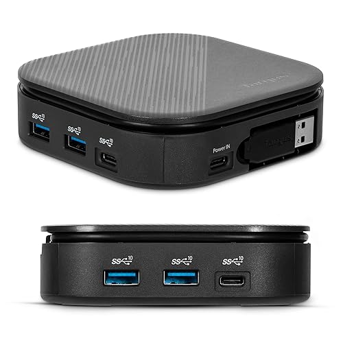 Targus USB-C Universal Dual HD Docking Station with 80W PD Pass-Thru, Docking Station Dual Monitor (HD) or Single Monitor (2K), TAA Compliant Laptop Docking Station w/DisplayLink (DOCK116GLZ)