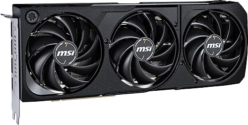 MSI Gaming RTX 5070 12G Shadow 3X OC Graphics Card (12GB GDDR7, 192-bit, Extreme Performance: 2557 MHz, DisplayPort x3 2.1a, HDMI 2.1b, NVIDIA Blackwell Architecture)