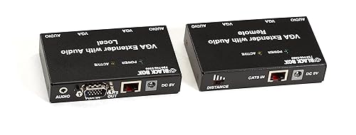 Black Box VGA Extender Kit with Audio, 2-Port Local, 2-Port Remote