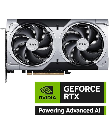 MSI Gaming RTX 5060 Ti 16G Ventus 2X Plus Graphics Card (16GB GDDR7,128-bit, Extreme Performance: 2572 MHz, DisplayPort x3 2.1a, HDMI 2.1b, NVIDIA Blackwell Architecture)