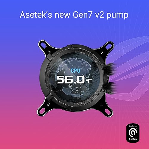 ASUS ROG Strix LC III 360 ARGB LCD All-in-one CPU Liquid Cooler - Intel® LGA 1700, 1200, 115X - AMD Socket AM4, AM5 – with 2.1 IPS LCD, Asetek’s New Gen7 v2 Pump, and Premium ROG ARGB Fans Gen III 360mm|ARGB|LCD