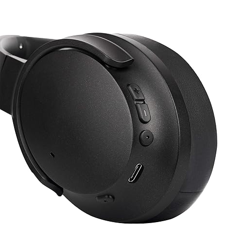 Morpheus 360 Synergy HD Bluetooth Headphones, Wireless Headphones, Over-Ear Headphones, 40-Hour Playtime, USB Type C Fast Charging, Soft Leather Padding, with Travel Case - Black, HP9550HD