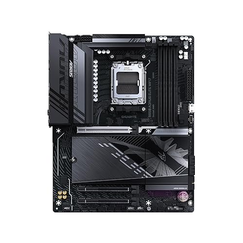 GIGABYTE B850 AORUS Elite WIFI7 AMD AM5 LGA 1718 Motherboard, ATX, DDR5, 3X M.2, PCIe 5.0, USB-C, WIFI7, 2.5GbE LAN, EZ-Latch, 5-Year Warranty