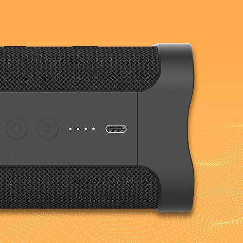 Skullcandy Terrain XL Wireless Bluetooth Speaker - IPX7 Waterproof Portable Speaker, 18 Hours Battery, Nylon Wrist Wrap, True Wireless Stereo Black Terrain XL